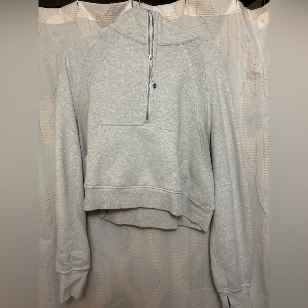 Gray Lululemon Women’s Scuba Oversized Half-Zip Hoodie